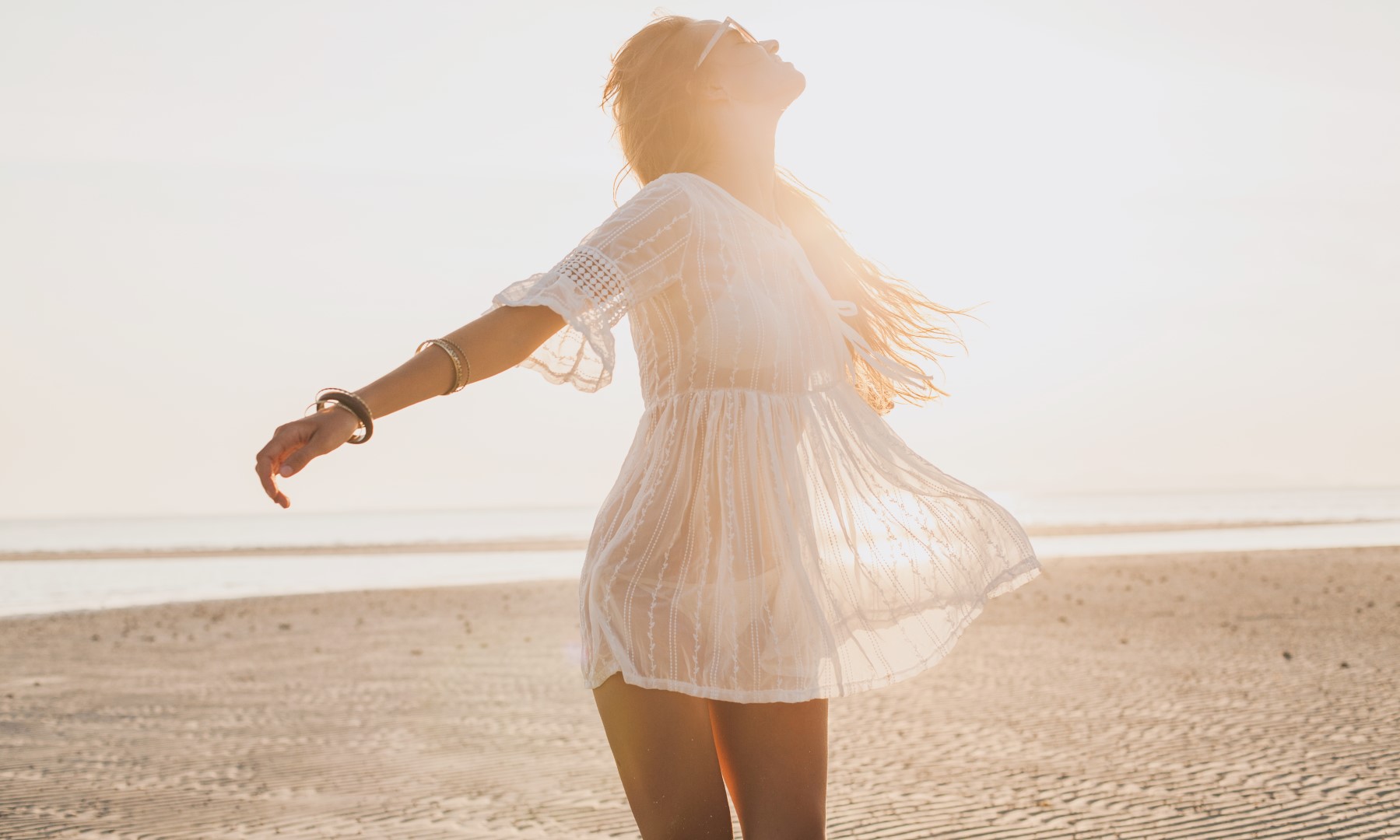 Beautiful Woman on the Beach